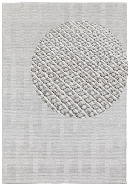 ELLE Decoration koberce Kusový koberec Secret 103556 Light Grey, Cream z kolekcie Elle – na von aj na doma - 140x200 cm