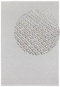 ELLE Decoration koberce Kusový koberec Secret 103556 Light Grey, Cream z kolekcie Elle – na von aj na doma - 140x200 cm