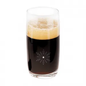 TEMPO-KONDELA SNOWFLAKE DRINK, poháre na vodu, set 4 ks, s kryštálmi, 460 ml
