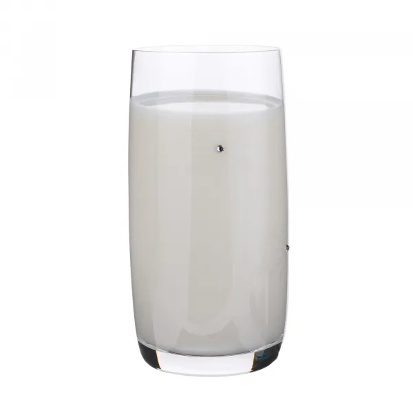 TEMPO-KONDELA SNOWFLAKE DRINK, poháre na vodu, set 4 ks, s kryštálmi, 460 ml