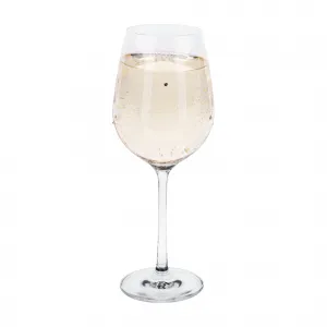 TEMPO-KONDELA SNOWFLAKE VINO, poháre na víno, set 4 ks, s kryštálmi, 450 ml