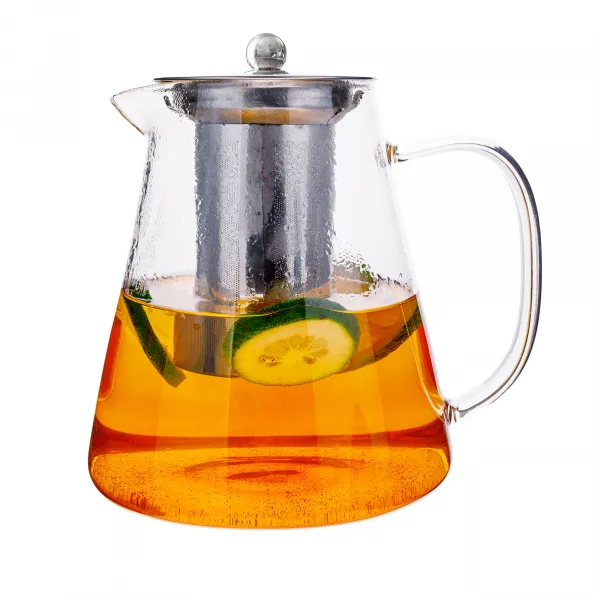 TEMPO-KONDELA KLARY, čajník so sitkom, 1,3 l, sklenený