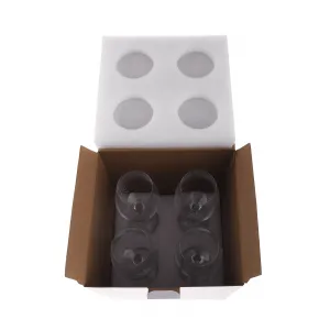 TEMPO-KONDELA SNOWFLAKE VINO, poháre na víno, set 4 ks, s kryštálmi, 450 ml