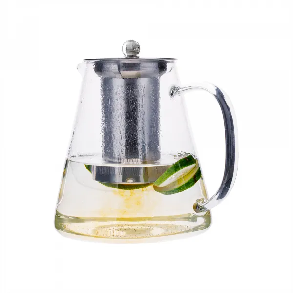 TEMPO-KONDELA KLARY, čajník so sitkom, 1,3 l, sklenený
