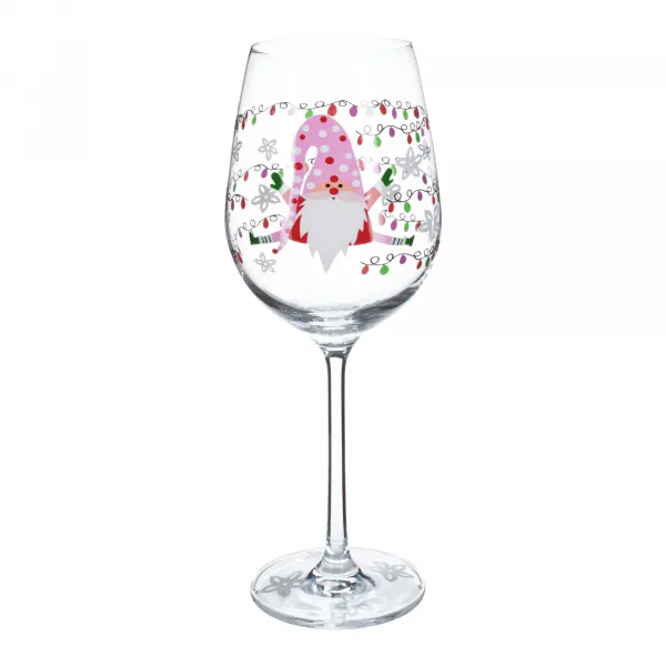 TEMPO-KONDELA TIPSY TRIO, poháre na víno, set 3 ks, 450 ml, číre so zimným motívom