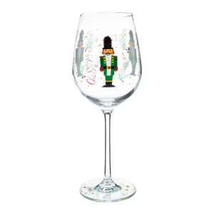 TEMPO-KONDELA TIPSY TRIO, poháre na víno, set 3 ks, 450 ml, číre so zimným motívom