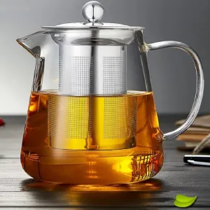 TEMPO-KONDELA KLARY, čajník so sitkom, 1,3 l, sklenený