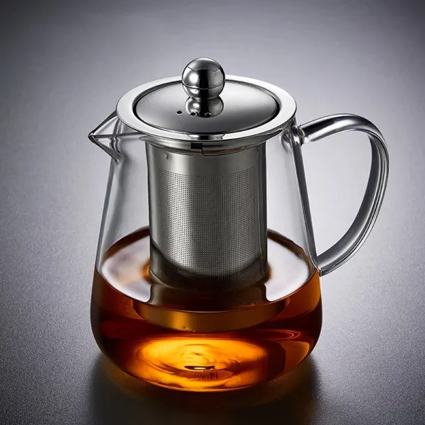 TEMPO-KONDELA KLARY, čajník so sitkom, 1,3 l, sklenený