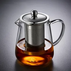 TEMPO-KONDELA KLARY, čajník so sitkom, 1,3 l, sklenený
