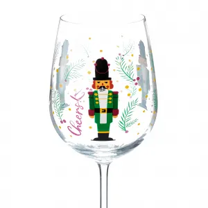 TEMPO-KONDELA TIPSY TRIO, poháre na víno, set 3 ks, 450 ml, číre so zimným motívom