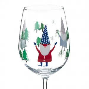 TEMPO-KONDELA TIPSY TRIO, poháre na víno, set 3 ks, 450 ml, číre so zimným motívom