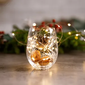 TEMPO-KONDELA  SNOWFLAKE STRIK, poháre, set 4 ks, s kryštálmi, 530 ml