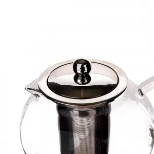 TEMPO-KONDELA KREMY, čajník so sitkom, 0,95 l, sklenený