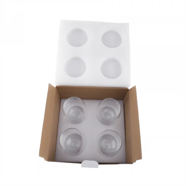 TEMPO-KONDELA  SNOWFLAKE STRIK, poháre, set 4 ks, s kryštálmi, 530 ml