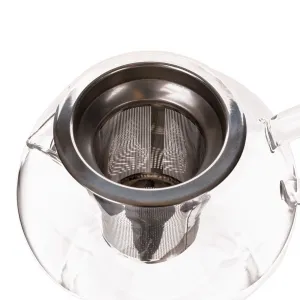 TEMPO-KONDELA KREMY, čajník so sitkom, 0,95 l, sklenený