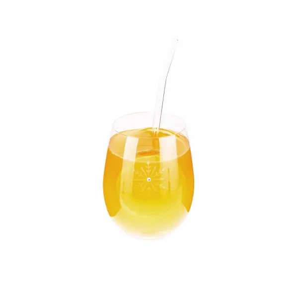 TEMPO-KONDELA  SNOWFLAKE STRIK, poháre, set 4 ks, s kryštálmi, 530 ml