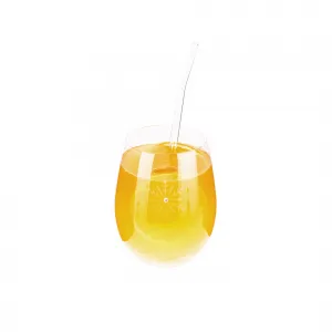 TEMPO-KONDELA  SNOWFLAKE STRIK, poháre, set 4 ks, s kryštálmi, 530 ml