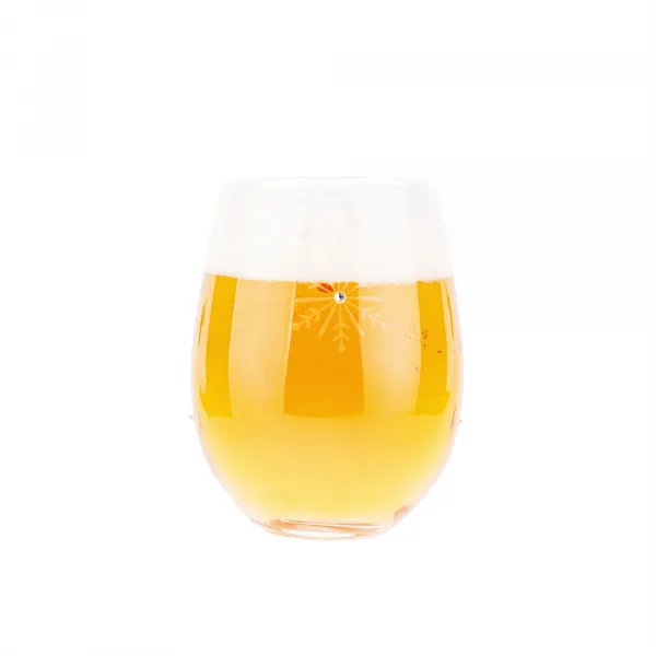 TEMPO-KONDELA  SNOWFLAKE STRIK, poháre, set 4 ks, s kryštálmi, 530 ml