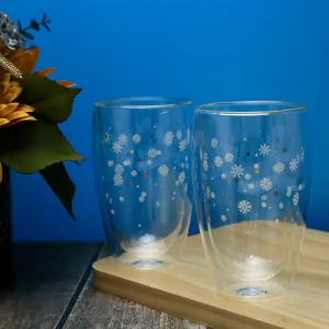 TEMPO-KONDELA HOTCOLD TYP 33, termo poháre, set 2 ks, s vločkami, 450 ml