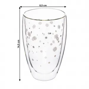 TEMPO-KONDELA HOTCOLD TYP 33, termo poháre, set 2 ks, s vločkami, 450 ml