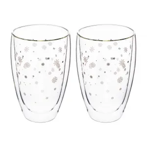 TEMPO-KONDELA HOTCOLD TYP 33, termo poháre, set 2 ks, s vločkami, 450 ml