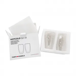 TEMPO-KONDELA HOTCOLD TYP 33, termo poháre, set 2 ks, s vločkami, 450 ml