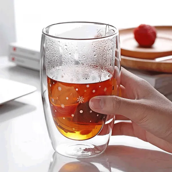 TEMPO-KONDELA HOTCOLD TYP 33, termo poháre, set 2 ks, s vločkami, 450 ml