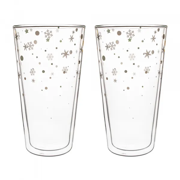 TEMPO-KONDELA HOTCOLD TYP 34, termo poháre, set 2 ks, s vločkami, 400 ml