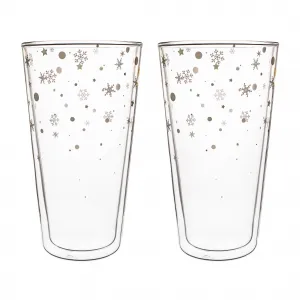 TEMPO-KONDELA HOTCOLD TYP 34, termo poháre, set 2 ks, s vločkami, 400 ml