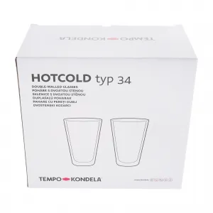 TEMPO-KONDELA HOTCOLD TYP 34, termo poháre, set 2 ks, s vločkami, 400 ml