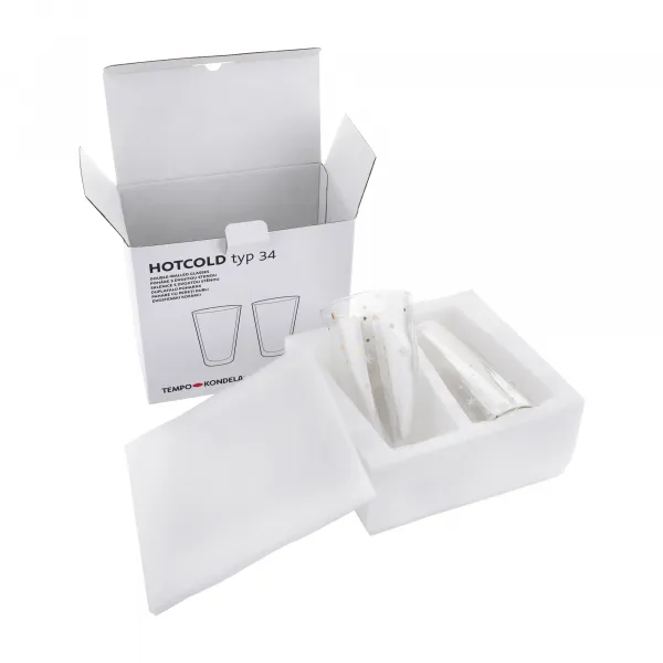TEMPO-KONDELA HOTCOLD TYP 34, termo poháre, set 2 ks, s vločkami, 400 ml