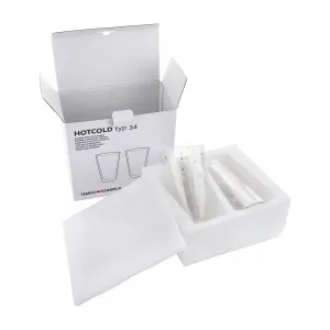 TEMPO-KONDELA HOTCOLD TYP 34, termo poháre, set 2 ks, s vločkami, 400 ml