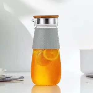 TEMPO-KONDELA GLAZO, karafa na vodu/čaj, 1200 ml, s viečkom a sitkom