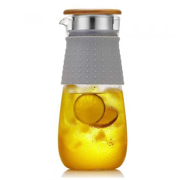 TEMPO-KONDELA GLAZO, karafa na vodu/čaj, 1200 ml, s viečkom a sitkom