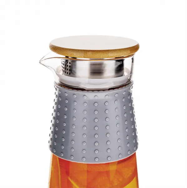 TEMPO-KONDELA GLAZO, karafa na vodu/čaj, 1200 ml, s viečkom a sitkom