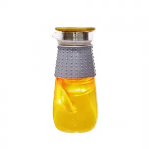 TEMPO-KONDELA GLAZO, karafa na vodu/čaj, 1200 ml, s viečkom a sitkom