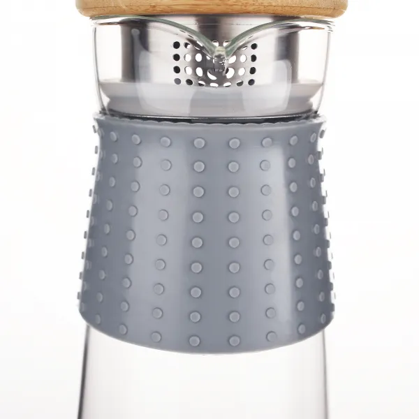 TEMPO-KONDELA GLAZO, karafa na vodu/čaj, 1200 ml, s viečkom a sitkom