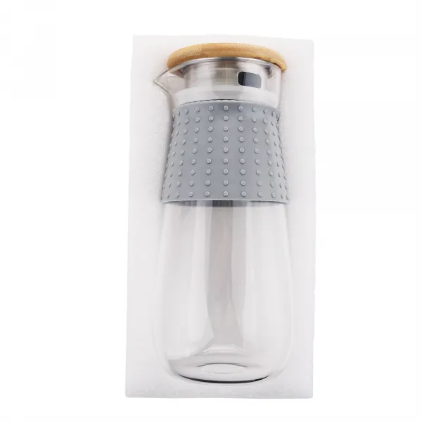 TEMPO-KONDELA GLAZO, karafa na vodu/čaj, 1200 ml, s viečkom a sitkom