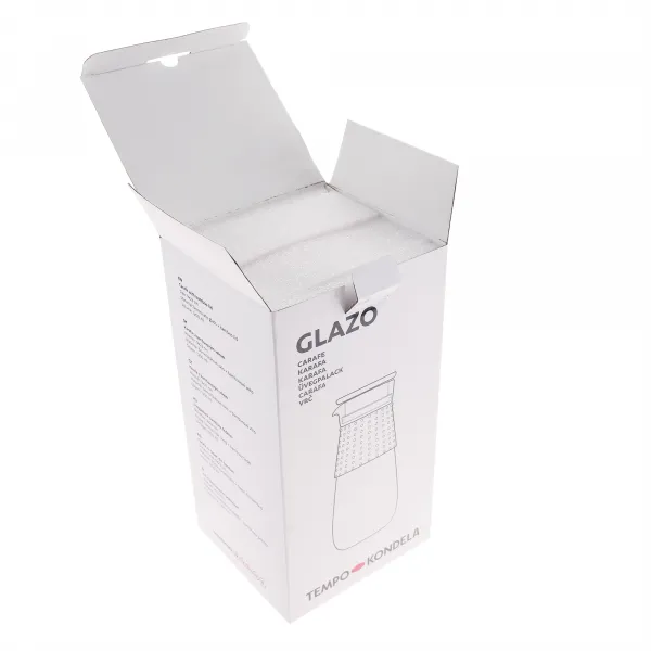 TEMPO-KONDELA GLAZO, karafa na vodu/čaj, 1200 ml, s viečkom a sitkom