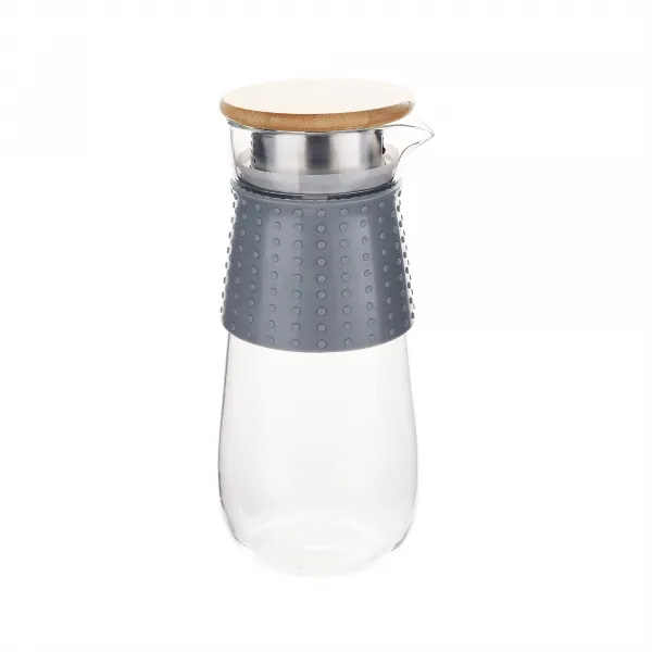 TEMPO-KONDELA GLAZO, karafa na vodu/čaj, 1200 ml, s viečkom a sitkom