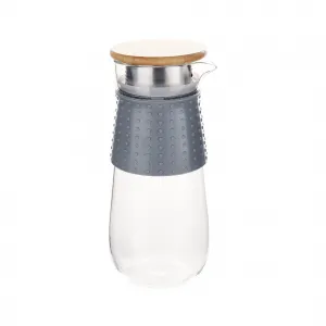 TEMPO-KONDELA GLAZO, karafa na vodu/čaj, 1200 ml, s viečkom a sitkom