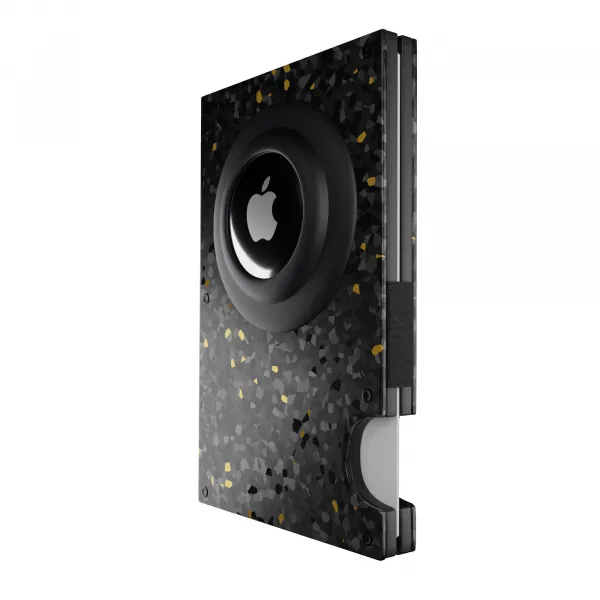 Innocent Smart AirTag Wallet - Forged Carbon Black/Gold