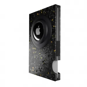 Innocent Smart AirTag Wallet - Forged Carbon Black/Gold