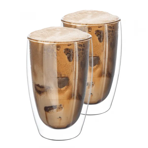 Termo poháre, set 2 ks, na latte, 450 ml, HOTCOOL TYP 2
