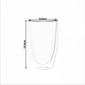 Termo poháre, set 2 ks, na latte, 450 ml, HOTCOOL TYP 2