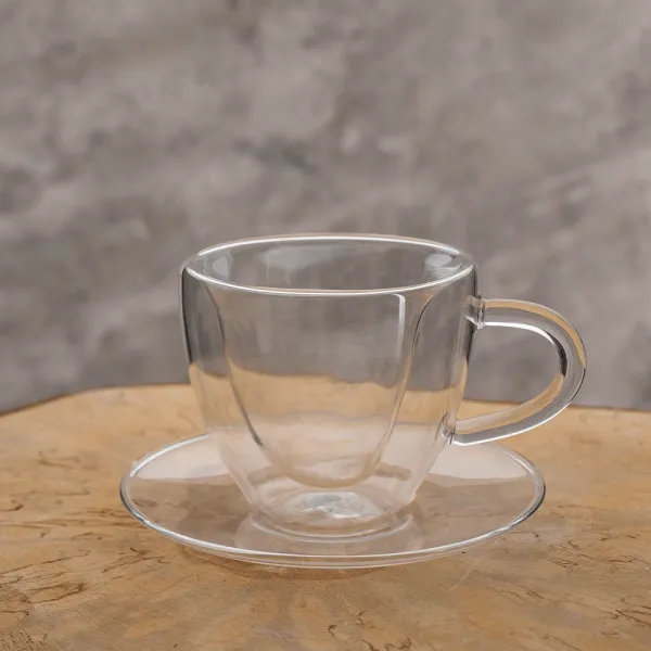 Termo poháre, set 2 ks, šálka Heart s podšálkami, v tvare srdca, 150 ml, HOTCOOL TYP 5