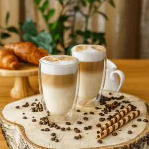 Termo poháre, set 2 ks, na latte, 450 ml, HOTCOOL TYP 2