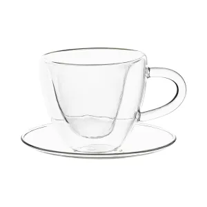 Termo poháre, set 2 ks, šálka Heart s podšálkami, v tvare srdca, 150 ml, HOTCOOL TYP 5