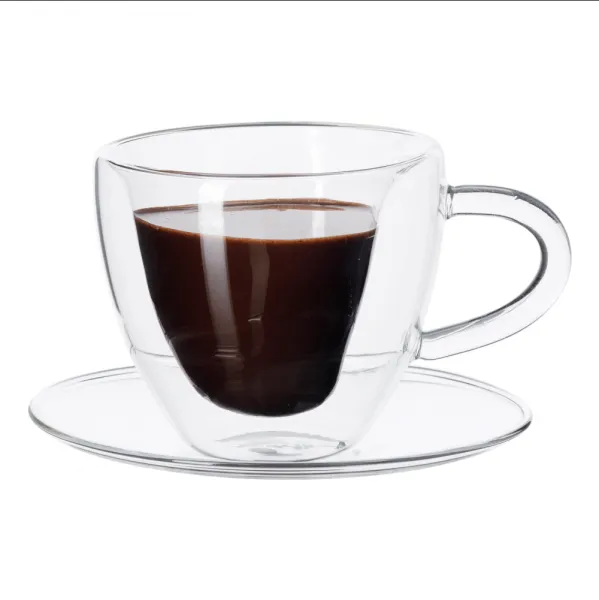 Termo poháre, set 2 ks, šálka Heart s podšálkami, v tvare srdca, 150 ml, HOTCOOL TYP 5