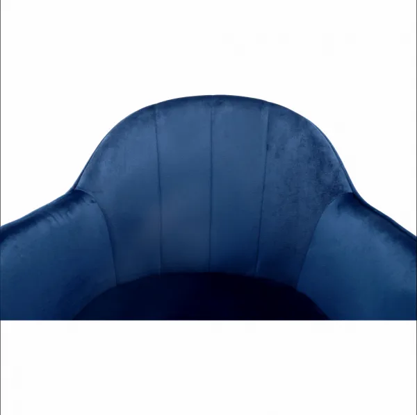 Kancelárske kreslo, Velvet látka modrá/chróm, EROL
